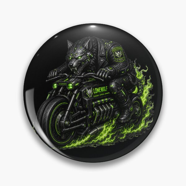 Item preview, Lonewolf – Neon Green designed and sold by FREENATION2026.