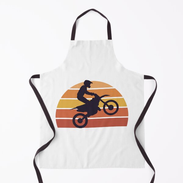 Item preview, Retro Motocross Dirt Bike Rider Wheelie Vintage Sunset Art designed and sold by pattman.