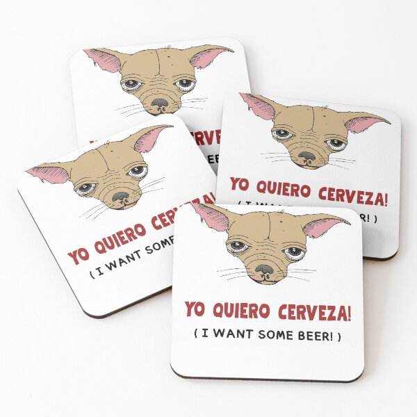 Item preview, I Want Some Beer Vintage Funny Mexican Chihuahua designed and sold by BelkaMed.