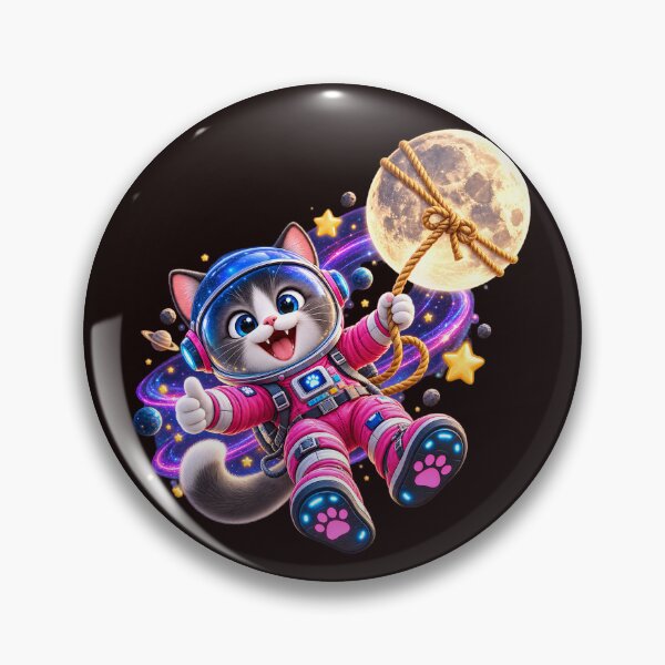 Item preview, Space Kitty Floating in a Purple Galaxy designed and sold by ARabbitHole.