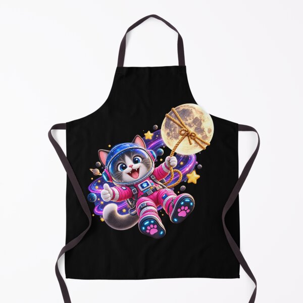 Item preview, Space Kitty Floating in a Purple Galaxy designed and sold by ARabbitHole.
