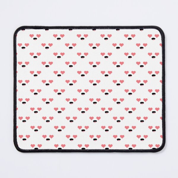 Item preview, Lovely kawaii smiling heart eyes face pattern designed and sold by BlushyPrint.