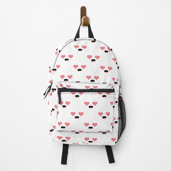 Item preview, Lovely kawaii smiling heart eyes face pattern designed and sold by BlushyPrint.