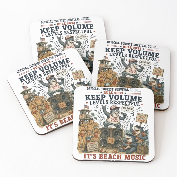 Item preview, Official Tourist Survival Guide - It's Beach Music designed and sold by Pepper's Ink & Stitch.