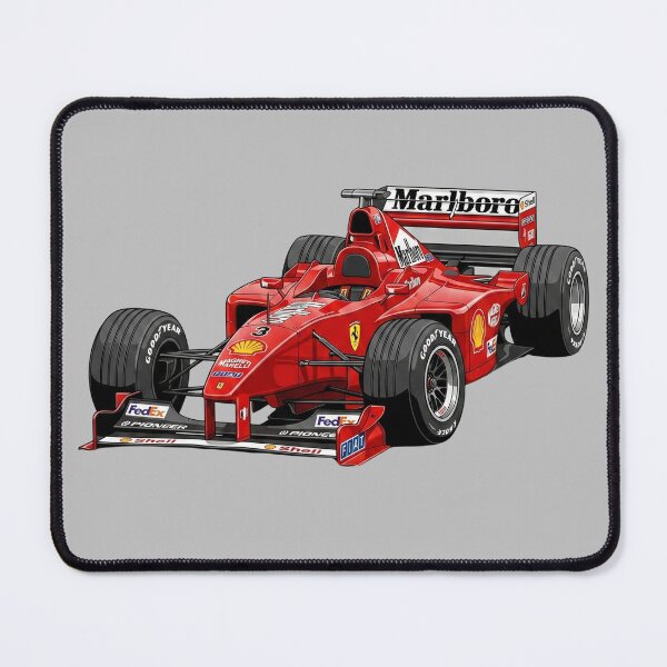Item preview, 1998 Ferrari F300 Michael Schumacher Eddie Irvine Vintage F1 Racing Car Illustration designed and sold by Motorline44.