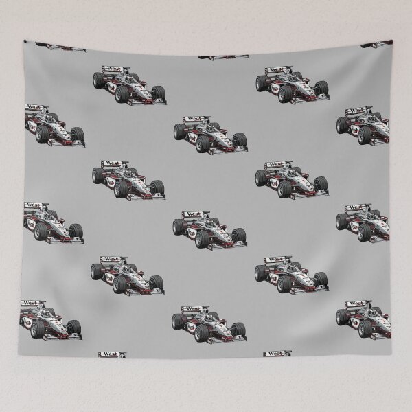 Artikelvorschau, Illustration des McLaren MP4/13 von 1998, dem Formel-1-Weltmeisterauto von Mika Häkkinen entworfen und verkauft von Motorline44.