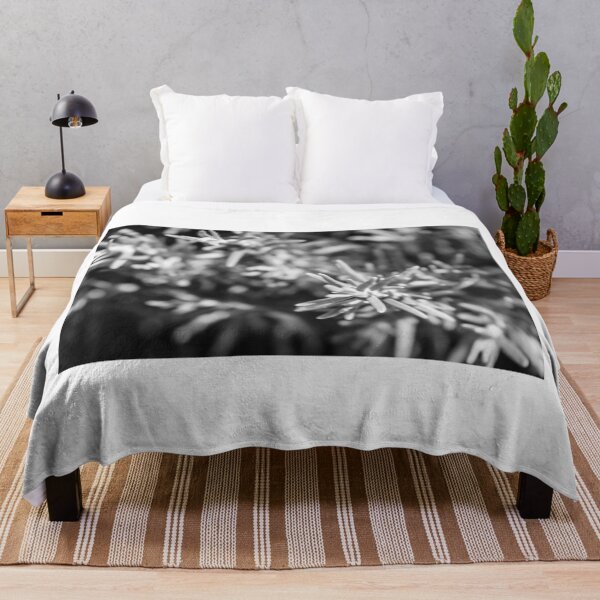 Item preview, Black and White Close-Up of a Rosemary Plant with Intricate Textures designed and sold by Nmallia.