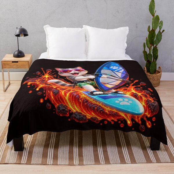 Item preview, Lava Surfer Cat Extreme Adventure designed and sold by ARabbitHole.