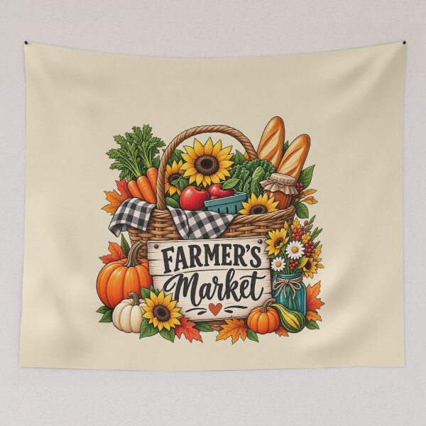 Item preview, Farmers Market Fall Farmers Market Gift Cozy Autumn Style designed and sold by Corvoria.