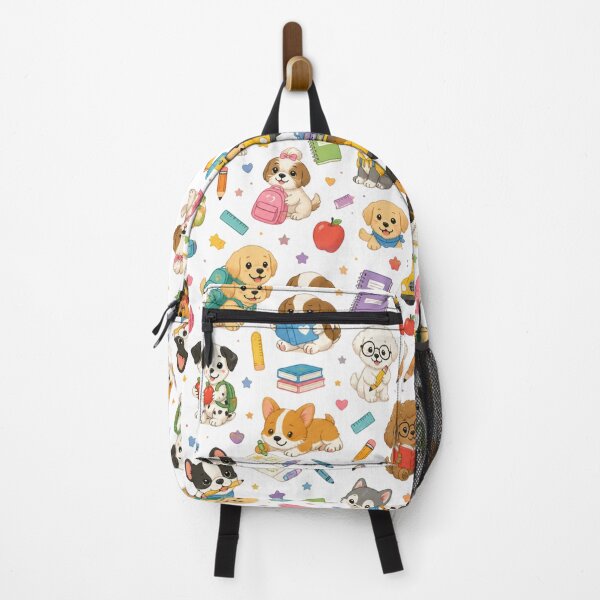 Item preview, Cute Puppy School Pattern – Kawaii Dog Back to School Notebook Design designed and sold by Brain shot.