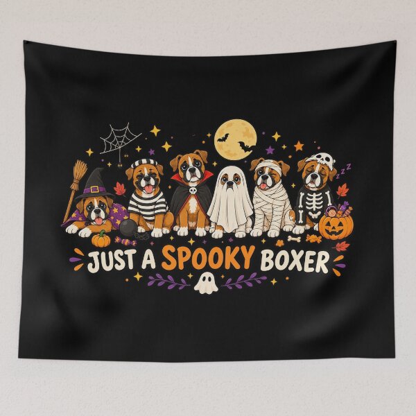 Item preview, Just a Spooky Boxer, Halloween Boxer Dog, Cute Spooky Dog, Boxer Lover Gift, Funny Halloween Pet designed and sold by Quiajia.