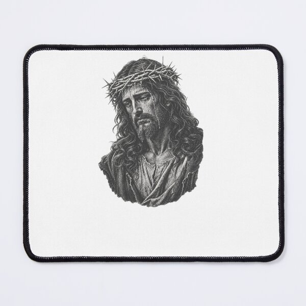 Item preview, Jesus Christ Wearing Crown Of Thorns Sorrowful Artistic Portrait designed and sold by Derekquie.