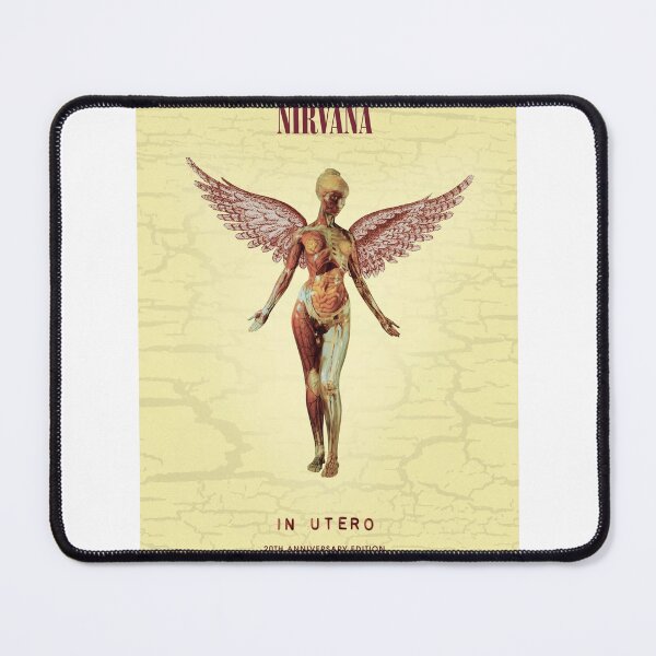 Item preview, Nirvana In Utero Inspired Grunge Anatomy Angel 90s Alternative Rock Poster designed and sold by klisexbyu11.
