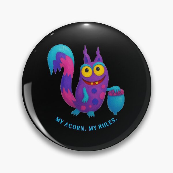 Item preview, My Acorn My Rules - Funny Colorful Squirrel Creature designed and sold by PatykArt.
