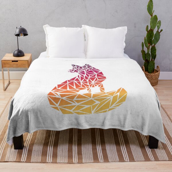 Aperçu de l'œuvre Geometric Fox - Sunset créée et vendue par Espyr.Art.