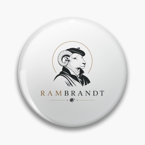 Item preview, Rambrandt – Funny Ram Painter Art Pun designed and sold by NicramR.