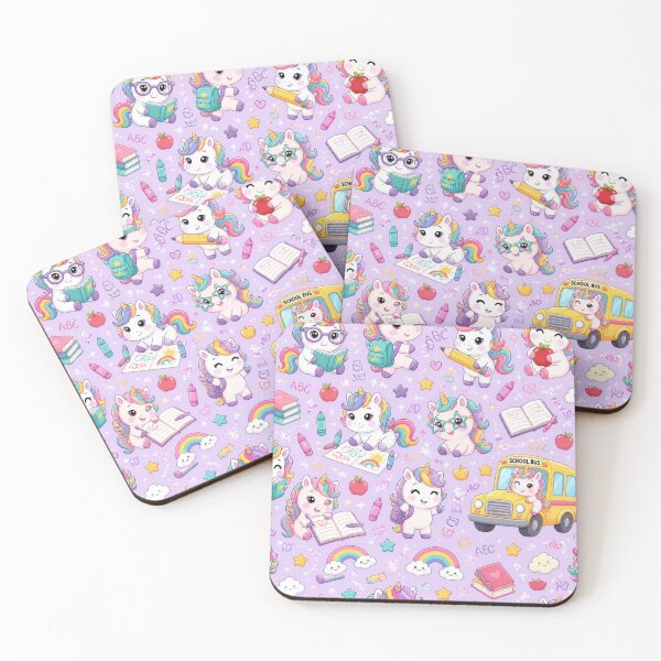 Item preview, Cute Unicorn School Pattern – Magical Back to School Notebook & Backpack Design designed and sold by Brain shot.