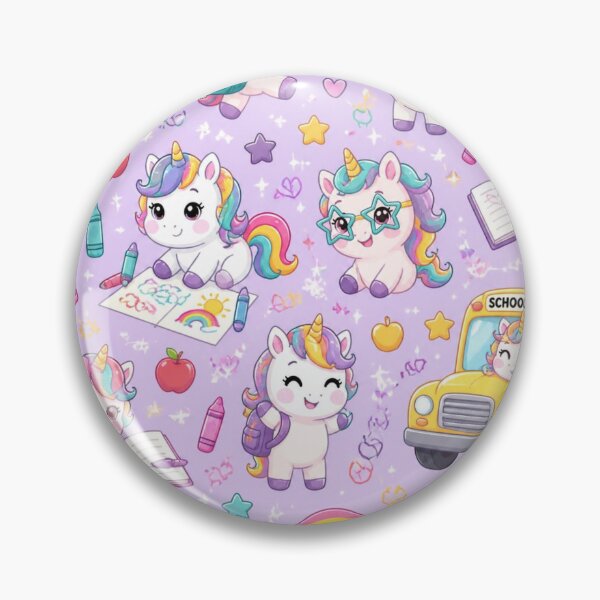 Item preview, Cute Unicorn School Pattern – Magical Back to School Notebook & Backpack Design designed and sold by Brain shot.