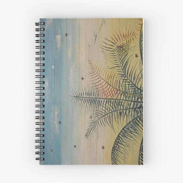 Item preview, Hand Painted Tropical Ceiling Mural with Palm Fronds designed and sold by MiraNadaPrints.