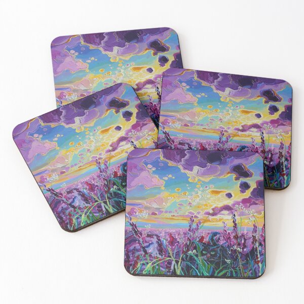 Item preview, Black Cat In Lavender Field Artwork  designed and sold by NivyasArtistry.