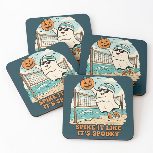 Item preview, "Spike It Like It's Spooky" Ghost Volleyball Halloween Beach Design designed and sold by Sea Gem.