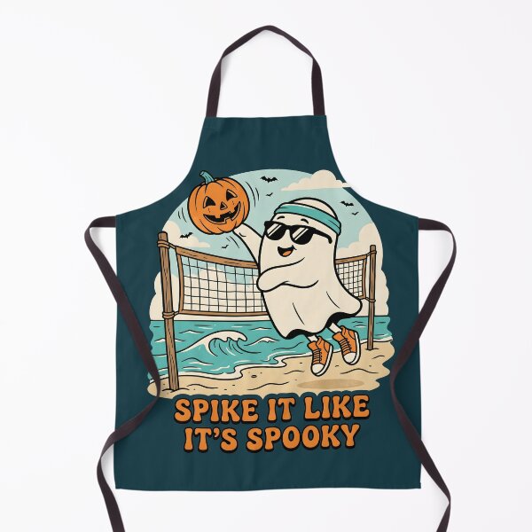 Item preview, "Spike It Like It's Spooky" Ghost Volleyball Halloween Beach Design designed and sold by Sea Gem.