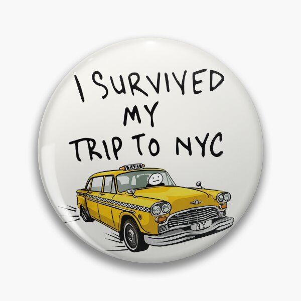 Item preview,  I Survived My Trip To NYC - New York City Yellow Taxi Meme designed and sold by Darkifun.