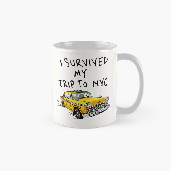 Item preview,  I Survived My Trip To NYC - New York City Yellow Taxi Meme designed and sold by Darkifun.