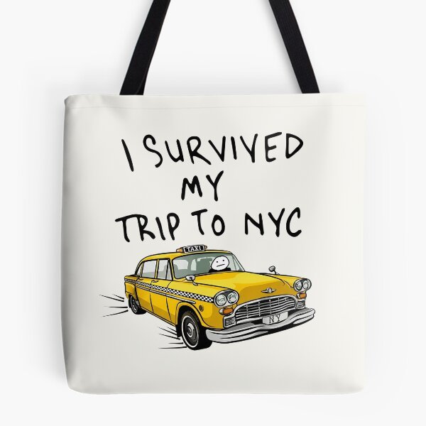 Item preview,  I Survived My Trip To NYC - New York City Yellow Taxi Meme designed and sold by Darkifun.