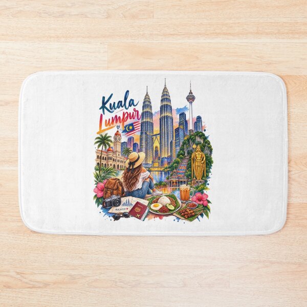Item preview, Kuala Lumpur Travel – Watercolor of Malaysia and iconic landmarks designed and sold by J-Impression.