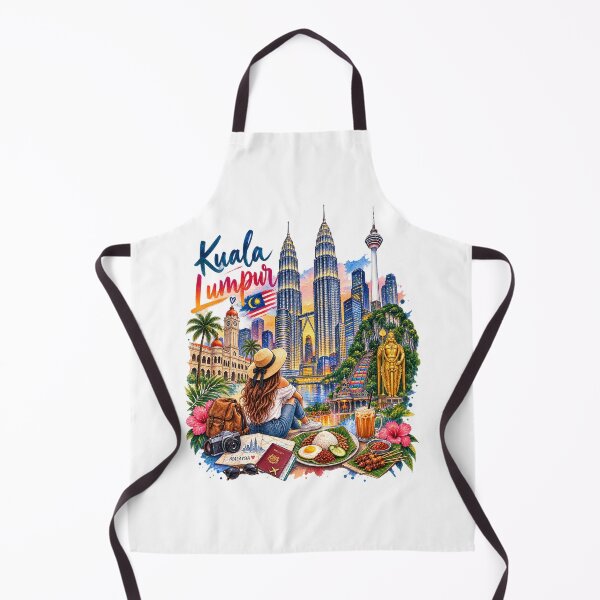 Item preview, Kuala Lumpur Travel – Watercolor of Malaysia and iconic landmarks designed and sold by J-Impression.