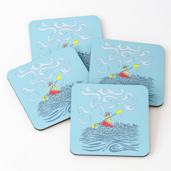 Item preview, Kayaker on ocean waves designed and sold by Devine-Studios.