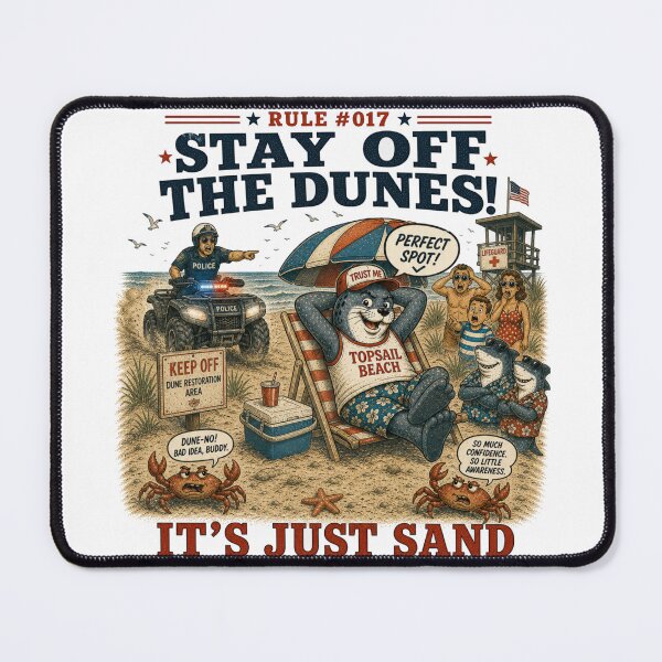 Item preview, Official Tourist Survival Guide - It's Just Sand designed and sold by Pepper's Ink & Stitch.
