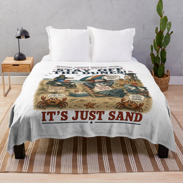 Item preview, Official Tourist Survival Guide - It's Just Sand designed and sold by Pepper's Ink & Stitch.