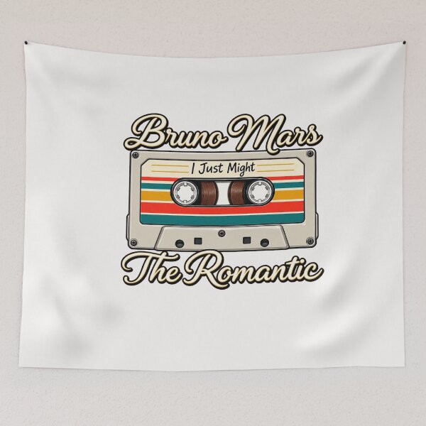 Item preview, Bruno Mars cassette tape I just might The Romantic Tour 2026 designed and sold by justsomeweird.