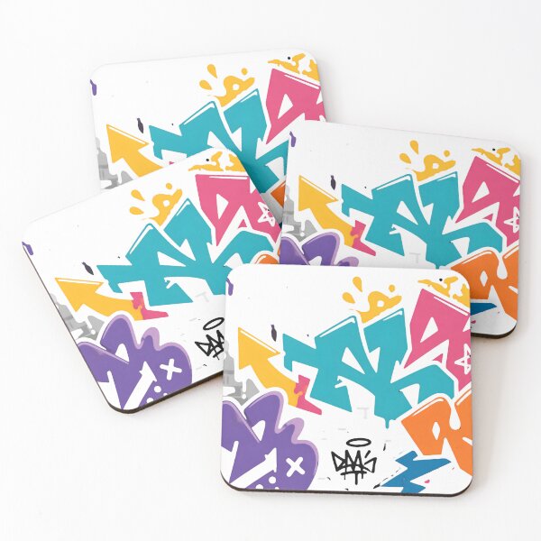 Item preview, Colorful Graffiti Street Art – Urban Spray Paint Abstract Design designed and sold by Kruti Collection.