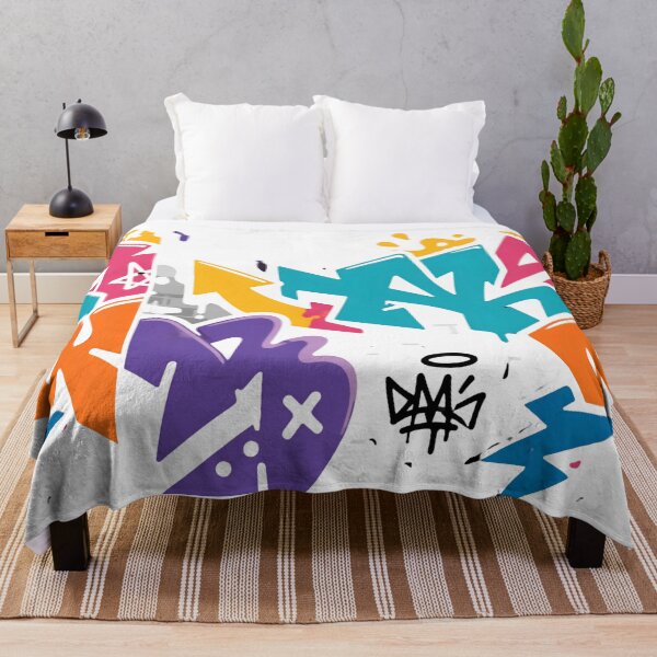 Item preview, Colorful Graffiti Street Art – Urban Spray Paint Abstract Design designed and sold by Kruti Collection.