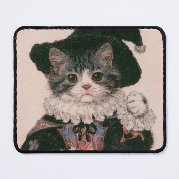 Item preview, Joker Kitten – Vintage Harlequin Cat Card designed and sold by AL Gothic Whimsy.