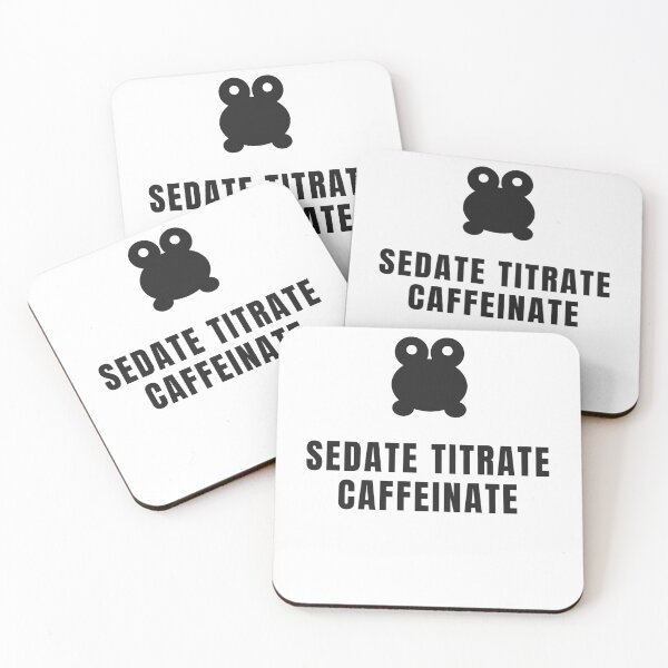 Item preview, Sedate Titrate Caffeinate - Funny ICU Nurse designed and sold by softloud.