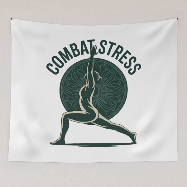 Item preview, Combat Stress Pose Mandala Figure for Holistic Wellness designed and sold by 108stillness.