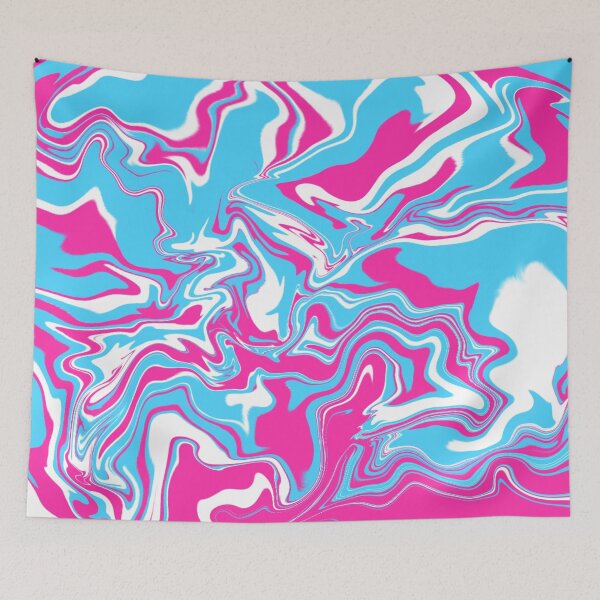 Item preview, Beautiful Blue And Pink Abstract  designed and sold by Rainbowland123.