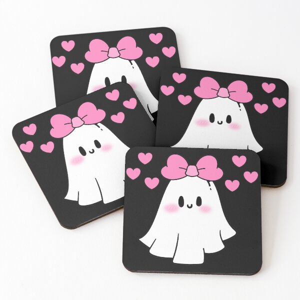 Item preview, Cute ghost with bow designed and sold by TheGentleGhoul.