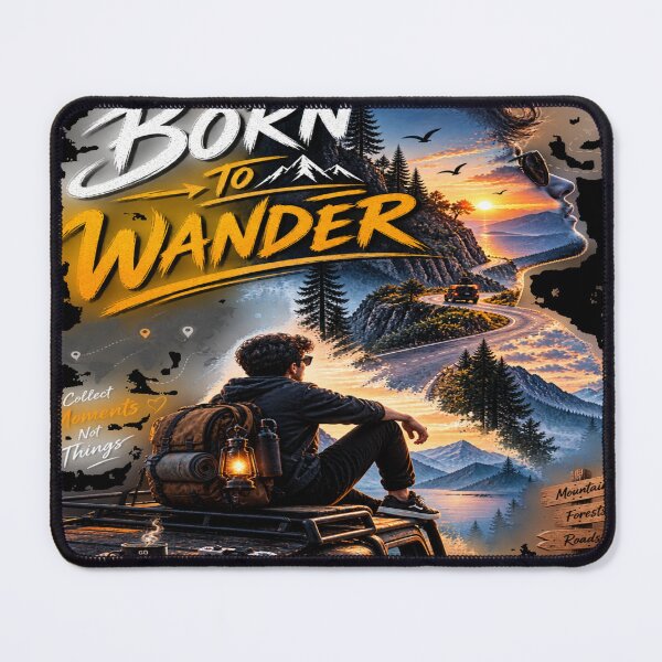 Item preview, Born to Wander - Adventure Travel Vintage Design designed and sold by MayurCreative.