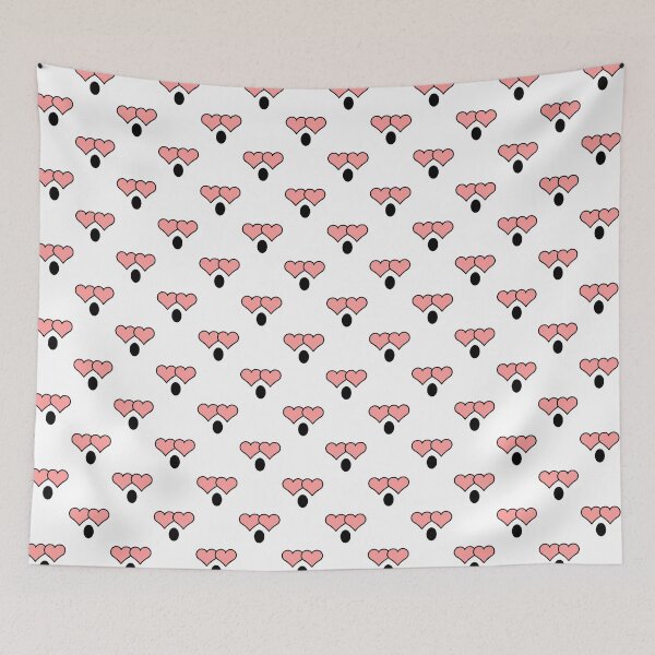 Item preview, Sweet kawaii surprised heart eyes face pattern designed and sold by BlushyPrint.