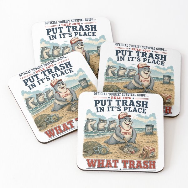 Item preview, Official Tourist Survival Guide - What Trash designed and sold by Pepper's Ink & Stitch.