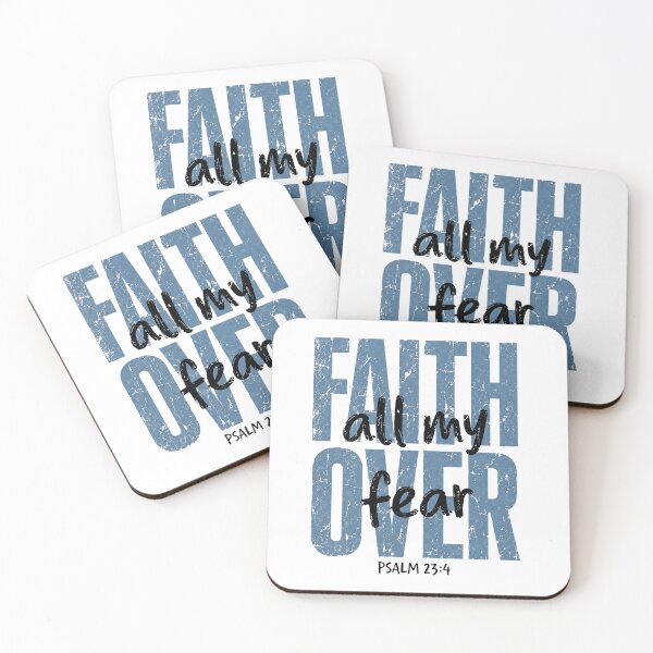 Item preview, Faith Over All My Fear Psalm 23:4 Christian Vintage Graphic designed and sold by Derekquie.