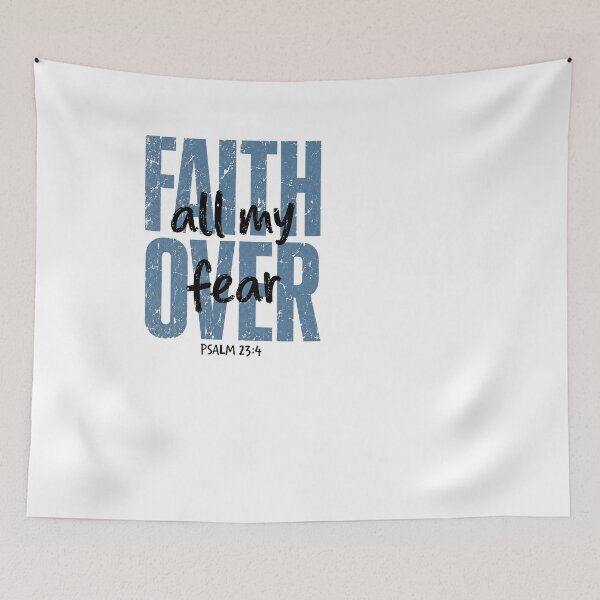 Item preview, Faith Over All My Fear Psalm 23:4 Christian Vintage Graphic designed and sold by Derekquie.