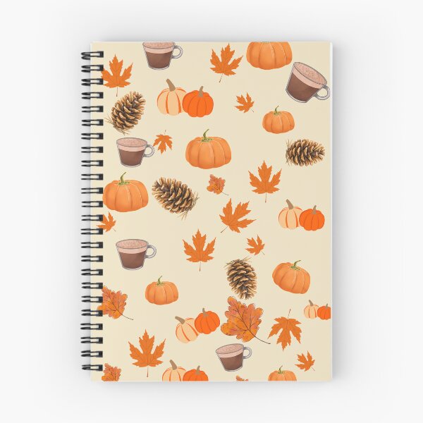 Item preview, Cozy Autumn Leaves and Pumpkin Spice Latte Pattern designed and sold by Nature Moments.