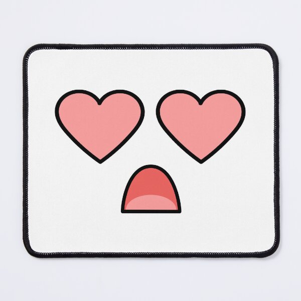 Item preview, Adorable kawaii surprised heart eyes face designed and sold by BlushyPrint.