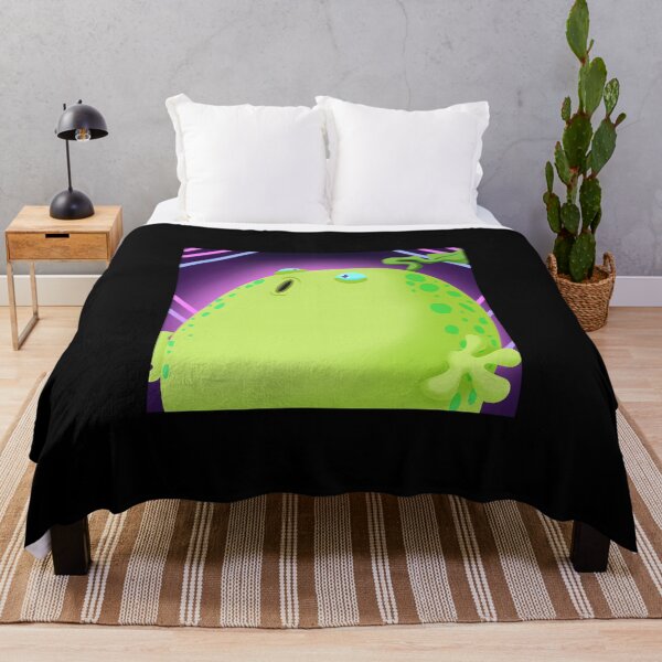 Item preview, Cute Green Monster Character with Neon Background designed and sold by PeaceTypo.